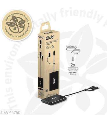 I/O ADAPTER USB-C TO HDMI/DUAL CSV-1475 CLUB3D