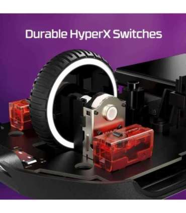 MOUSE USB OPTICAL WRL/PULSEFIRE HASTE 2 BLACK HYPERX