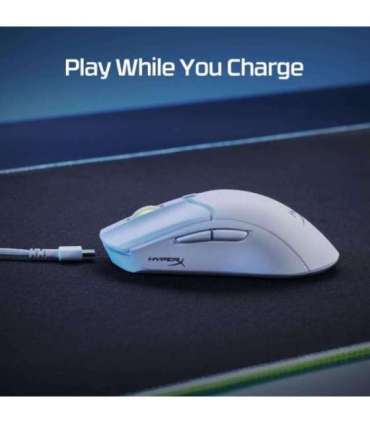 MOUSE USB OPTICAL WRL/PULSEFIRE HASTE 2 WHITE HYPERX