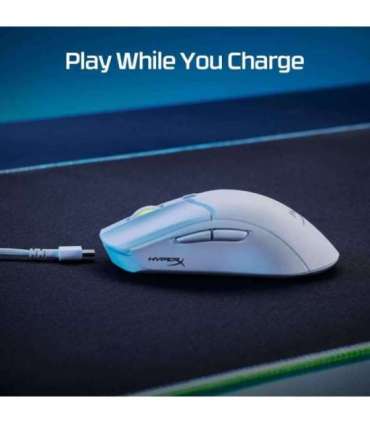 MOUSE USB OPTICAL WRL/PULSEFIRE HASTE 2 WHITE HYPERX