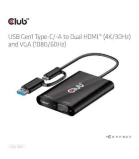 I/O ADAPTER USB-C TO HDMI/VGA/CSV-1611 CLUB3D