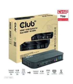 VIDEO SWITCH KVM HDMI 2PORT/CSV-1382 CLUB3D
