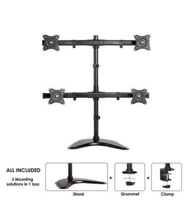 MONITOR ACC DESK MOUNT 10-27"/NM-D335D4BLACK NEOMOUNTS