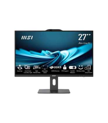 Monoblock PC|MSI|PRO|AP272P 14M|Business|All in One|CPU Core i5|i5-14400|2500 MHz|Screen 27"|RAM 16GB|DDR4|3200 MHz|SSD 512GB