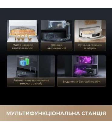 VACUUM CLEANER ROBOT AQUA10/ULTRA TRACK RLR81CE-BK DREAME