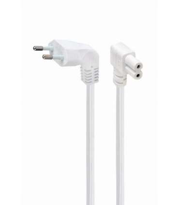 CABLE POWER EU 2.5M ANGLED/PC-184L-VDE-2.5M-W GEMBIRD