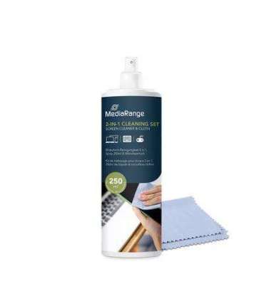 CLEANING LIQUID SCREEN 250ML/WITH CLOTH MR721 MEDIARANGE