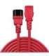 CABLE POWER IEC EXTENSION 0.5M/RED 30476 LINDY