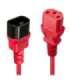 CABLE POWER IEC EXTENSION 0.5M/RED 30476 LINDY