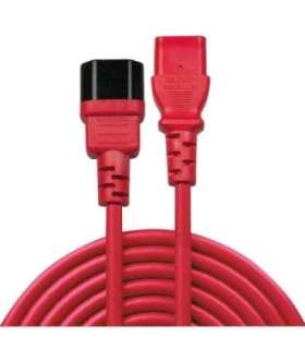 CABLE POWER IEC EXTENSION 2M/RED 30478 LINDY