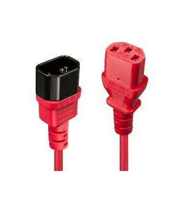 CABLE POWER IEC EXTENSION 2M/RED 30478 LINDY