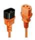 CABLE POWER IEC EXTENSION 2M/ORANGE 30475 LINDY