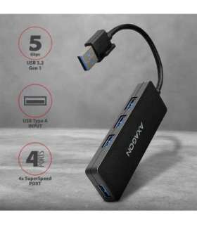 I/O HUB USB3.2 4PORT SLIM/0.14M HUE-G1A AXAGON