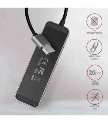 I/O USB HUB SWITCH 4PORT/0.2M HUE-MSA AXAGON