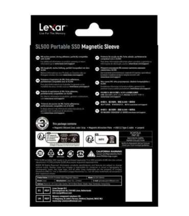 SSD ACC SLEEVE/LSL500XSLEEVE-RNBNG LEXAR