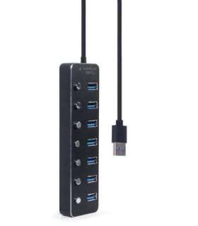 I/O HUB USB3 7PORT/UHB-U3P7P-01 GEMBIRD