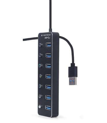 I/O HUB USB3 7PORT/UHB-U3P7P-01 GEMBIRD
