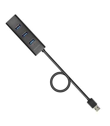 I/O HUB USB3.0 4PORT CHARGING/W/AC 1.2M HUE-S2BP AXAGON