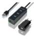 I/O HUB USB3.0 4PORT CHARGING/W/AC 1.2M HUE-S2BP AXAGON