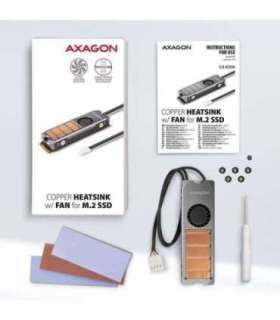 SSD ACC COOLER M.2 COPPER FAN/CLR-M2FAN AXAGON