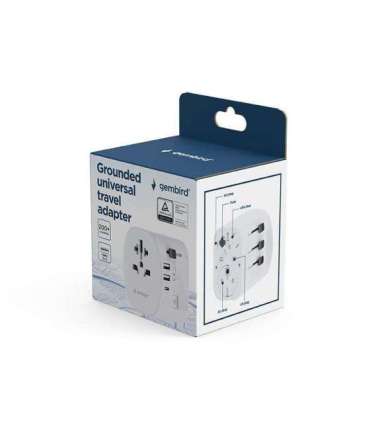 POWER ADAPTER GROUNDED 15W/WHT TPA-EU2A1C15-01-W GEMBIRD