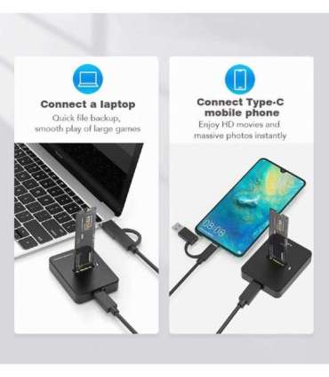 SSD ACC DOCK STATION USB-C M.2/DD-U3M2 GEMBIRD