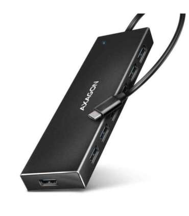 I/O HUB USB-C 7PORT FLAT/0.3M HUE-F7C AXAGON