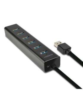 I/O HUB USB3.0 7PORT CHARGING/W/AC 1.2M HUE-SA7BP AXAGON