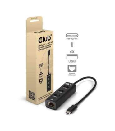 I/O HUB USB-C 3PORT/CSV-1549 CLUB3D