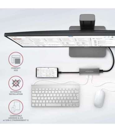 I/O HUB USB-C 5IN1/0.2M HMC-5G2 AXAGON