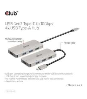 I/O HUB USB-C TO USB 4PORT/M/F CSV-1547 CLUB3D