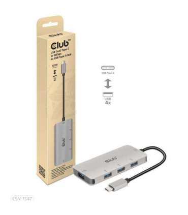 I/O HUB USB-C TO USB 4PORT/M/F CSV-1547 CLUB3D