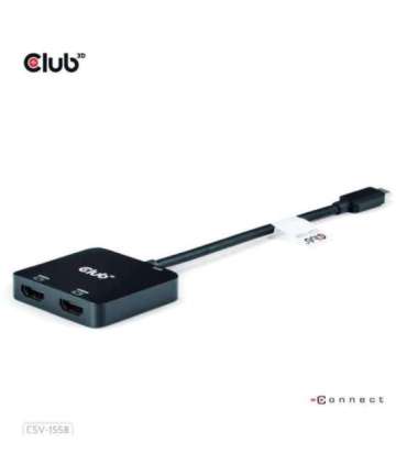 I/O HUB USB-C TO HDMI 2PORT/MST CSV-1558 CLUB3D