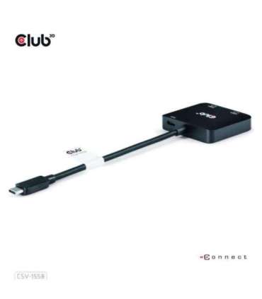 I/O HUB USB-C TO HDMI 2PORT/MST CSV-1558 CLUB3D
