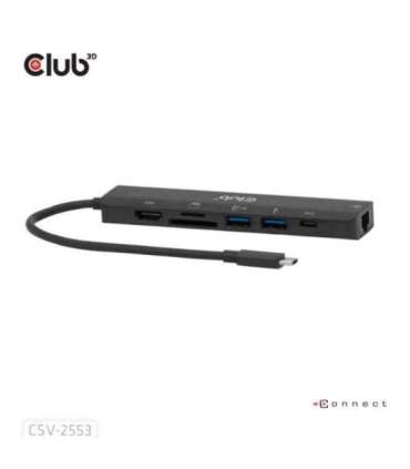 I/O HUB 7IN1 USB-C HDMI/100W CSV-2553 CLUB3D