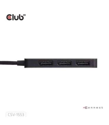 I/O HUB USB-C 3PORT DP/CSV-1553 CLUB3D