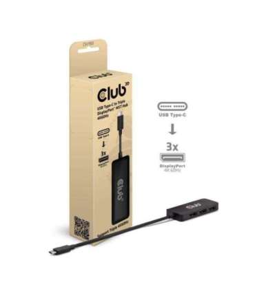 I/O HUB USB-C 3PORT DP/CSV-1553 CLUB3D