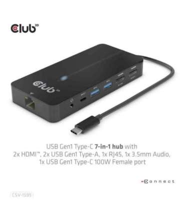 I/O HUB 7IN1 USB-C/100W CSV-1595 CLUB3D