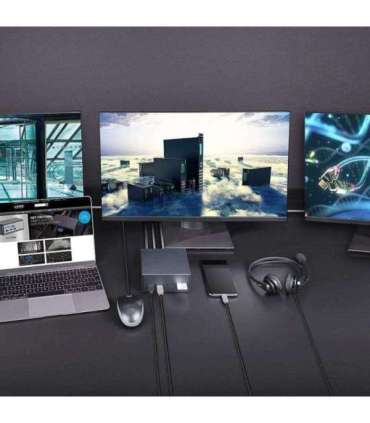 I/O DOCKING STATION USB-C/DST-PRO 101 43378 LINDY