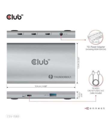 I/O HUB 5IN1 THUNDERBOLT/CSV-1580 CLUB3D