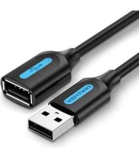 CABLE USB2.0 MALE TO FEMALE/1.5M BLACK CBIBG VENTION