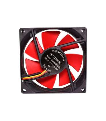 CASE FAN 80MM REDWING 3PIN+4P/12V XF037 XILENCE