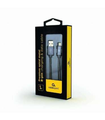 CABLE LIGHTNING TO USB2 1M/CC-USB2S-AMLM-1M-BG GEMBIRD