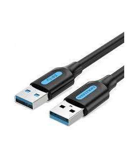 CABLE USB3.0 MALE TO MALE/0.5M BLACK CONBD VENTION