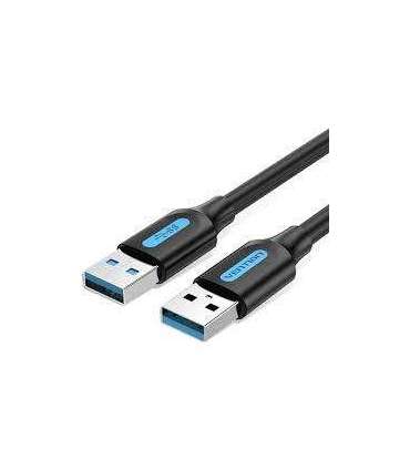 CABLE USB3.0 MALE TO MALE/0.5M BLACK CONBD VENTION