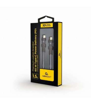 CABLE USB-C PD 1.5M/CC-USB2B-CMCM60-1.5M GEMBIRD