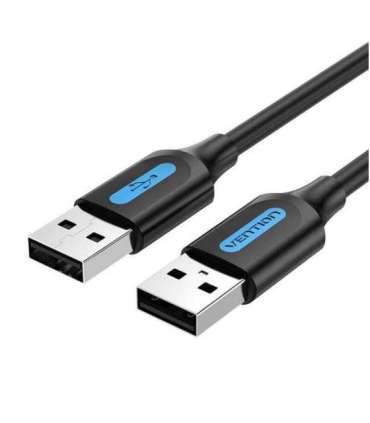 CABLE USB2.0 MALE TO MALE/2M BLACK COJBH VENTION