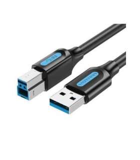 CABLE USB2.0 MALE TO MALE/3M BLACK COQBI VENTION