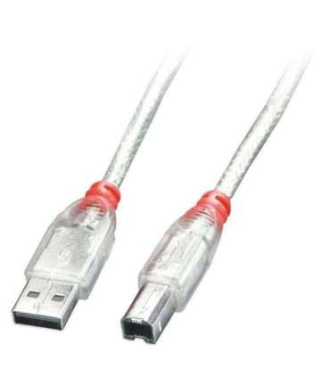 CABLE USB2 A-B 2M/TRANSPARENT 41753 LINDY