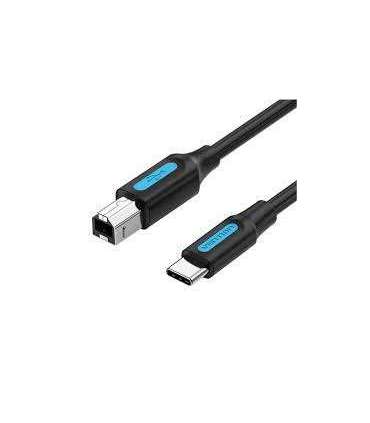 CABLE USB-C TO USB 2.0B/2M BLACK CQUBH VENTION